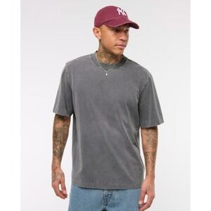 Abercrombie & Fitch Premium Heavyweight 2.0 Tee Dark Gray 100% Cotton Mens XL